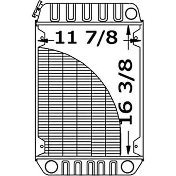 Aftermarket New Radiator Fits John Deere 3375 Skid Steer 375 Skid Steer AM103228 AM130325 - main